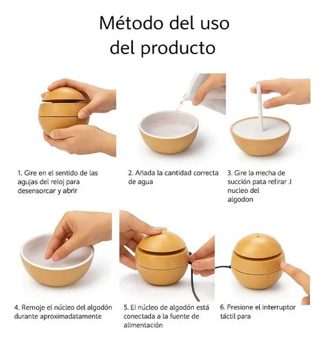humidificador ultrasónico aromático tipo